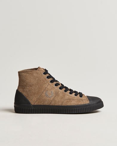 Men | Shoes | Fred Perry | Huges Mid Suede Sneaker Bark