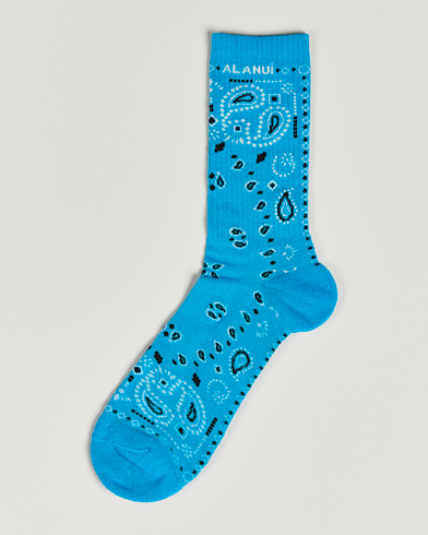 Men | New Brands | Alanui | Bandana Socks Light Blue