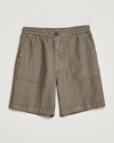 Men | The Linen Closet | Altea | Linen Shorts Olive