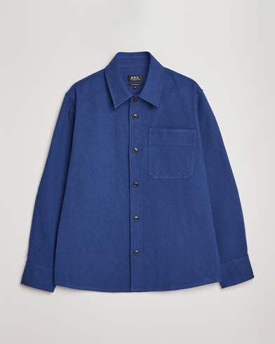 Men | Spring Jackets | A.P.C. | Basile Cotton Shirt Jacket Navy