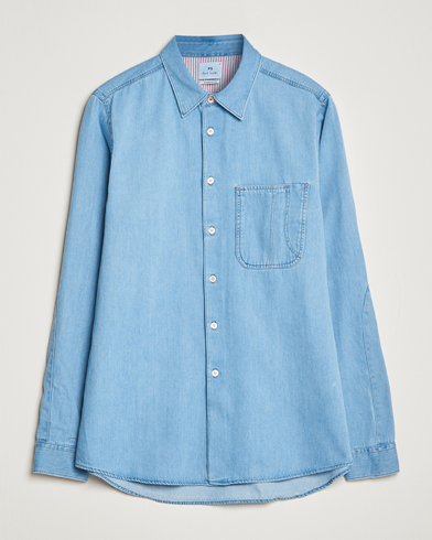 Men | Denim Shirts | PS Paul Smith | Regular Fit Denim Shirt Light Blue