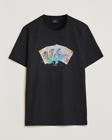 Men |  | PS Paul Smith | Card Regular Organic Cotton T-shirt Black