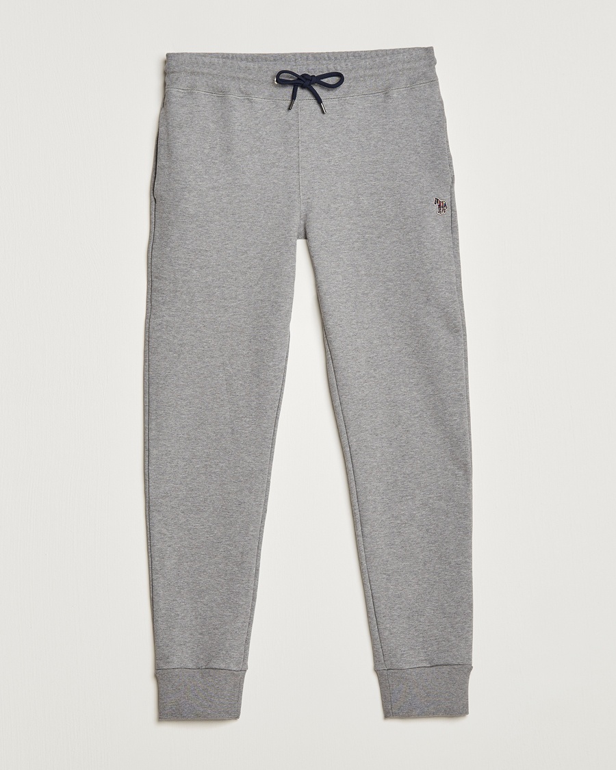 PS Paul Smith Zebra Organic Cotton Sweatpants Grey Melange – Grey