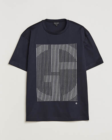 Men |  | Giorgio Armani | Abstract Logo T-Shirt Navy
