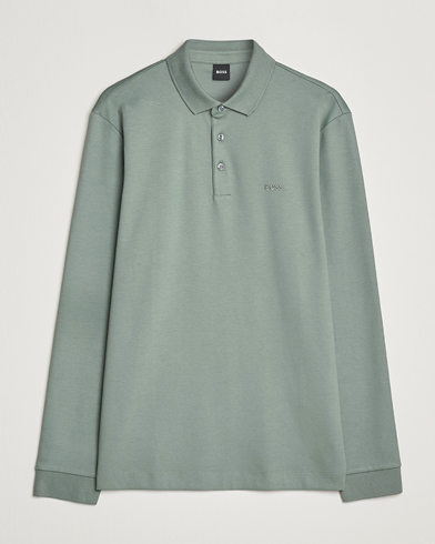 Men | Knitted Polo Shirts | BOSS BLACK | Pado Knitted Polo Shirt Open Green