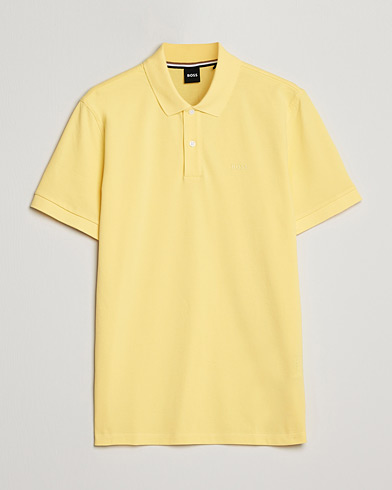 Men | Short Sleeve Polo Shirts | BOSS | Pallas Polo Bright Yellow