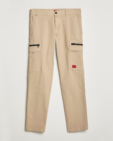 Men | Cargo Trousers | HUGO | Glian Ripstop Cargo Pants Medium Beige
