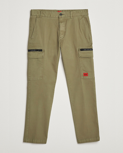 Men | Cargo Trousers | HUGO | Glian Ripstop Cargo Pants Open Green