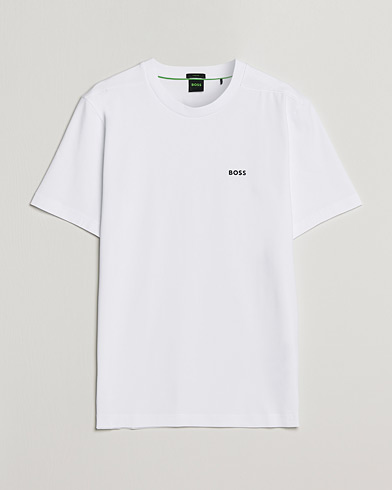 Men | BOSS GREEN | BOSS GREEN | Logo Crew Neck T-Shirt White