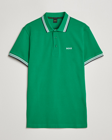 Men | Short Sleeve Polo Shirts | BOSS Athleisure | Paddy Piké Open Green