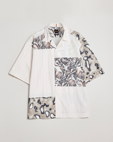Men | Short Sleeve Shirts | BOSS ORANGE | Lapis Resort Collar Printed Short Sleeve Shirt Bei