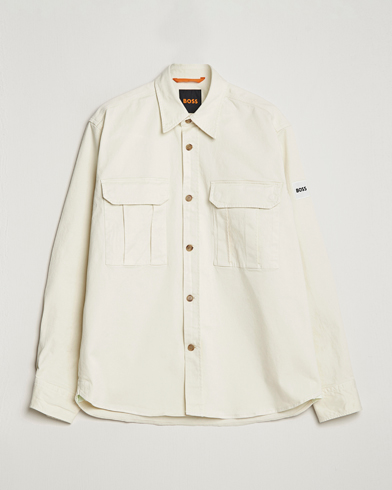 Men | Shirt Jackets | BOSS ORANGE | Lisel Pocket Overshirt Light Beige