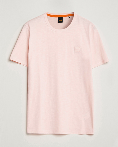 Men | BOSS Casual | BOSS Casual | Tegood Slub Crew Neck T-Shirt Open Pink