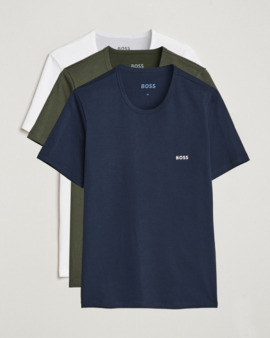 Men |  | BOSS | 3-Pack Crew Neck T-Shirt Navy/Green/White