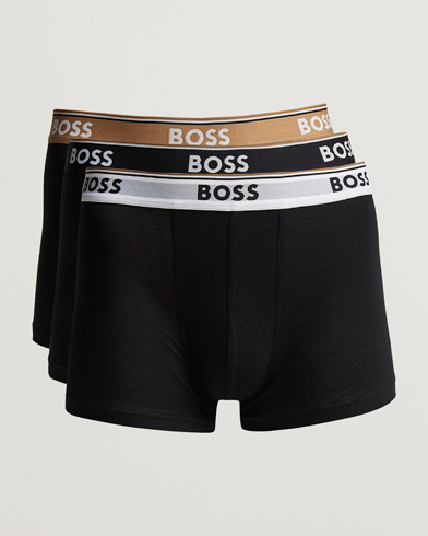 Men | Underwear & Socks | BOSS BLACK | 3-Pack Trunk Boxer Black