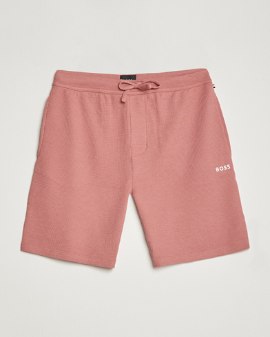 Men | Sweatshorts | BOSS BLACK | Waffle Logo Shorts Open Pink