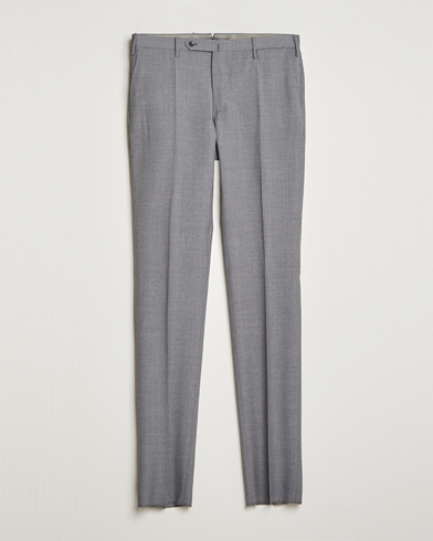 Men | Suit Trousers | Incotex | Slim Fit Tropical Wool Trousers Light Grey
