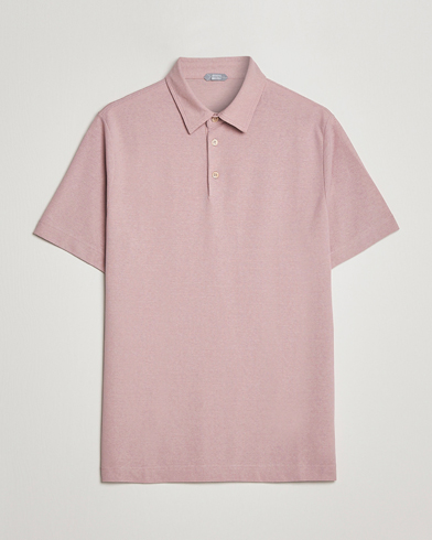 Men | Zanone | Zanone | Ice Cotton Polo Washed Pink