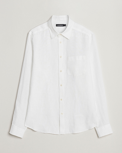 Men | Clothing | J.Lindeberg | Slim Fit Clean Linen Shirt White