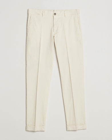 Men | Trousers | J.Lindeberg | Grant Stretch Cotton/Linen Trousers Turtledove