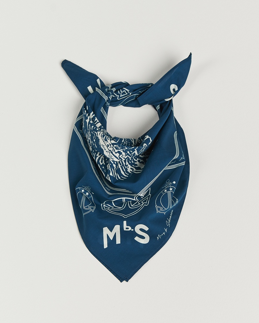Merz b. SchwanenCotton BandanaInk Blue – Blue