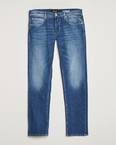 Men | Straight leg | Replay | Grover Straight Fit Stretch Jeans Medium Blue