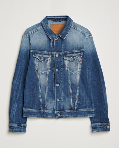 Men | Denim Jackets | Replay | Vintage 5 Year Wash Denim Jacket Medium Blue