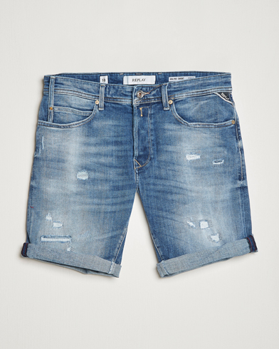Men | Jeans shorts | Replay | RBJ901 Stretch 5 Year Wash Denim Shorts Medium Blue
