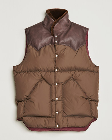 Men | Japanese Department | Rocky Mountain Featherbed | Christy Vest Mocha Brown