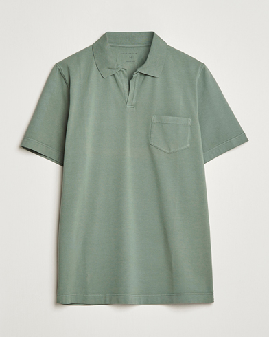 Men | New Brands | SEASE | Short Sleeve Jersey Polo Sage 