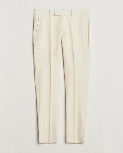Men | Suit Trousers | Tiger of Sweden | Tenuta Wool Trousers Light Ivory