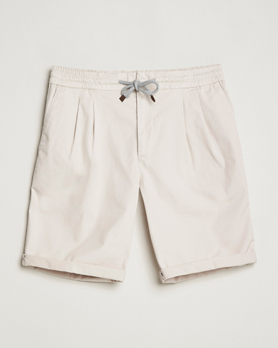 Men | Chino Shorts | Brunello Cucinelli | Drawstring Shorts Light Beige
