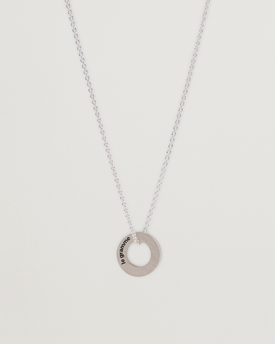 Men | Accessories | LE GRAMME | Circle Necklace Le 1.1 Sterling Silver