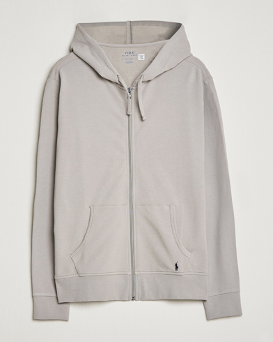 Men | Hooded Sweatshirts | Polo Ralph Lauren | Cotton Jersey Long Sleeve Hoodie Grey Frog