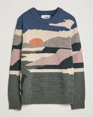 Men | Knitted Jumpers | NN07 | Jason Sunset Knitted Sweater Multi