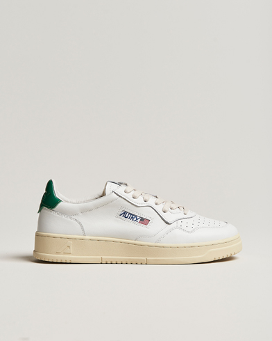 Men | Autry | Autry | Medalist Low Leather Sneaker White/Green