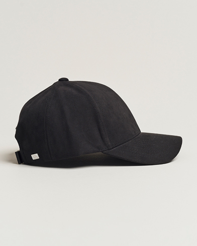 Men | Caps | Varsity Headwear | Alcantara Baseball Cap  Notte Black