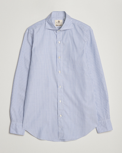 Men |  | Finamore Napoli | Tokyo Slim Chambray Shirt Light Blue Stripe