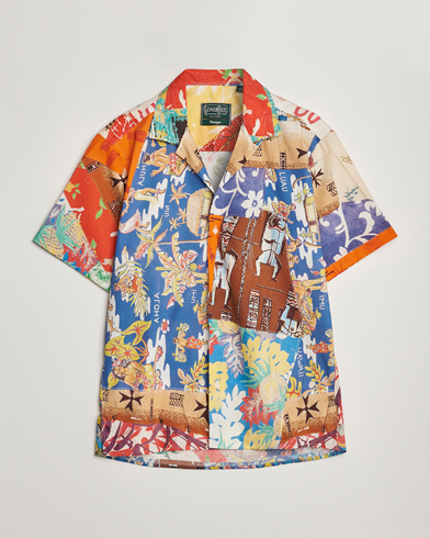 Men | Short Sleeve Shirts | Gitman Vintage | Aloha Quilt Camp Shirt Multicolor
