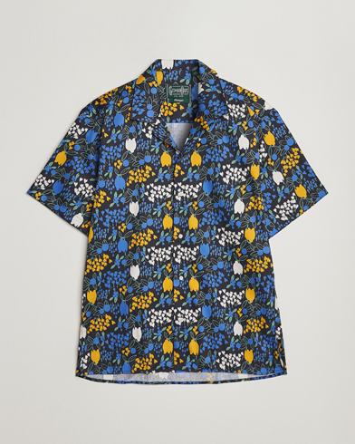 Men | Clothing | Gitman Vintage | Tulip Fields Camp Shirt Blue