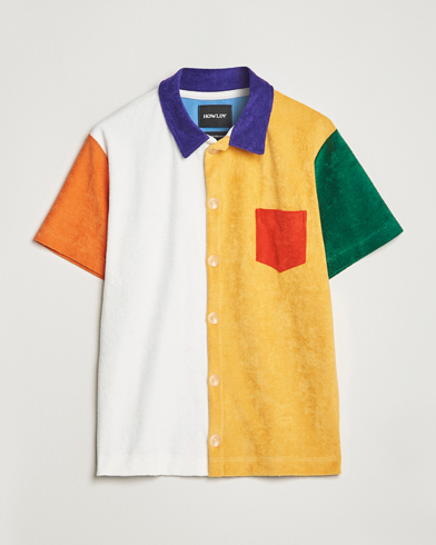 Men | The Terry Collection | Howlin' | Short Sleeve Color Block Terry Shirt Butter In The Sun