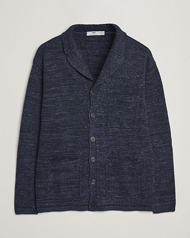 Men | Sweaters & Knitwear | Inis Meáin | Washed Linen Pub Jacket Seal