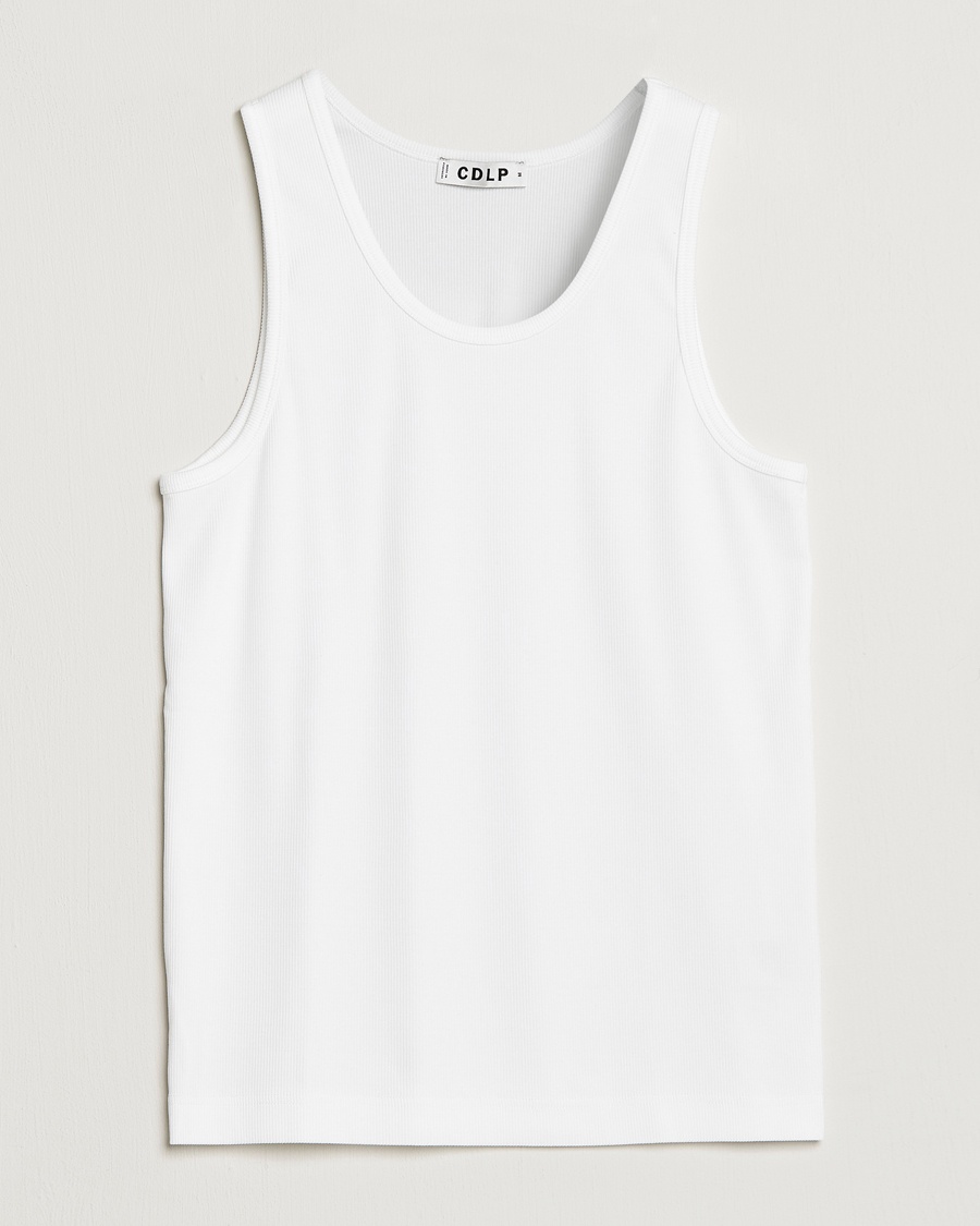 CDLP Rib Tank Top White – White