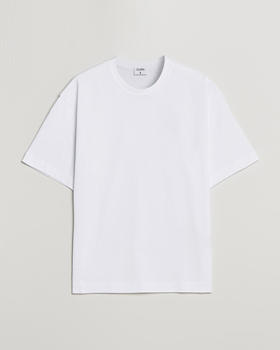 Men | White t-shirts | Filippa K | Heavy Cotton Crew Neck Tee White