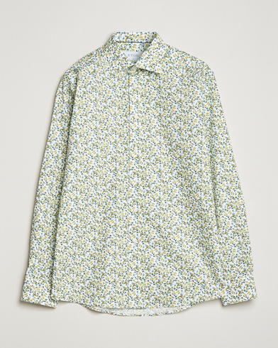 Men | Eton | Eton | Signature Twill Slim Fit Shirt Lemon Print