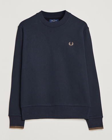 Men | Fred Perry | Fred Perry | Crew Neck Sweatshirt Navy