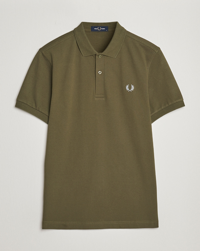 Men |  | Fred Perry | Plain Polo Shirt Uniform Green