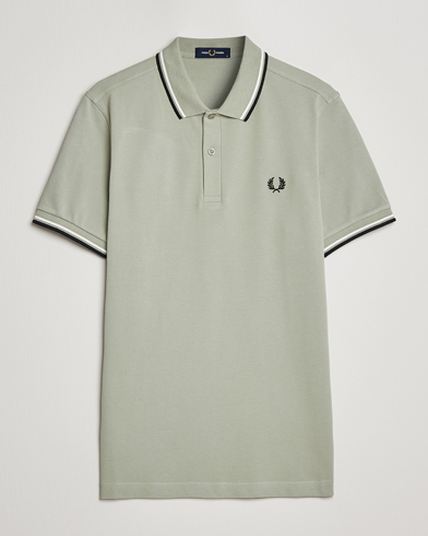 Men | Best of British | Fred Perry | Twin Tipped Polo Shirt Sea Gras