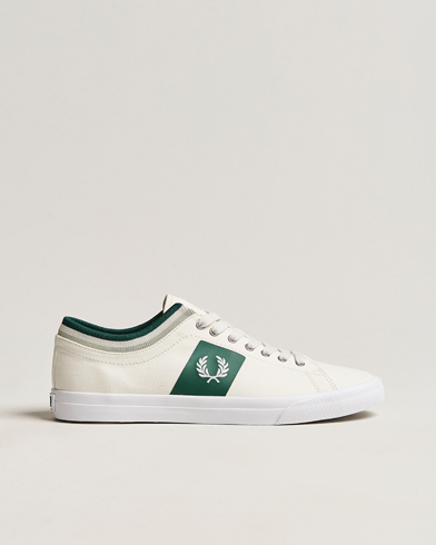 Men | Shoes | Fred Perry | Underspin Tipped Cuff Twill Sneaker Porcelain