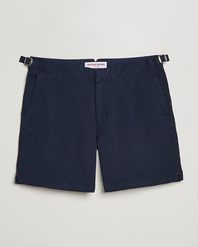 Men | Chino Shorts | Orlebar Brown | Bulldog Cotton Stretch Twill Shorts Dark Navy